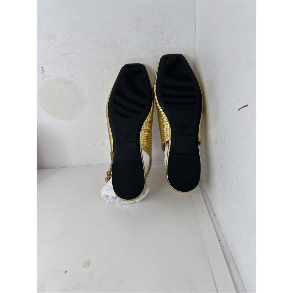 Katy Perry Women's The Evie Mary Jane Sling Back Gold Sz 6.5M - Picture 5 of 8